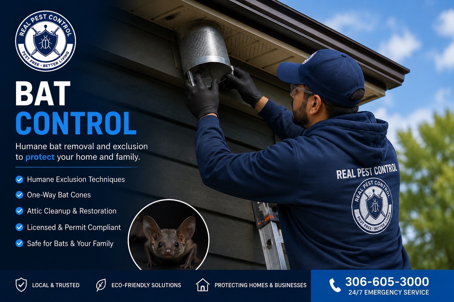 Bat Removal and Exclusion in Regina service image